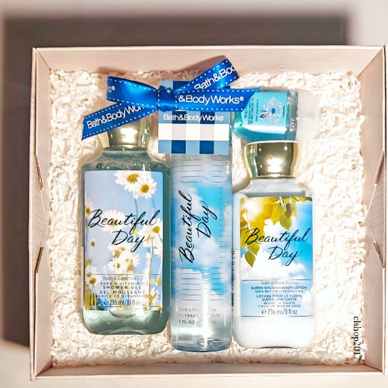 BBW BEAUTIFUL DAY GIFT SET PAKET BATH &amp; BODY WORKS