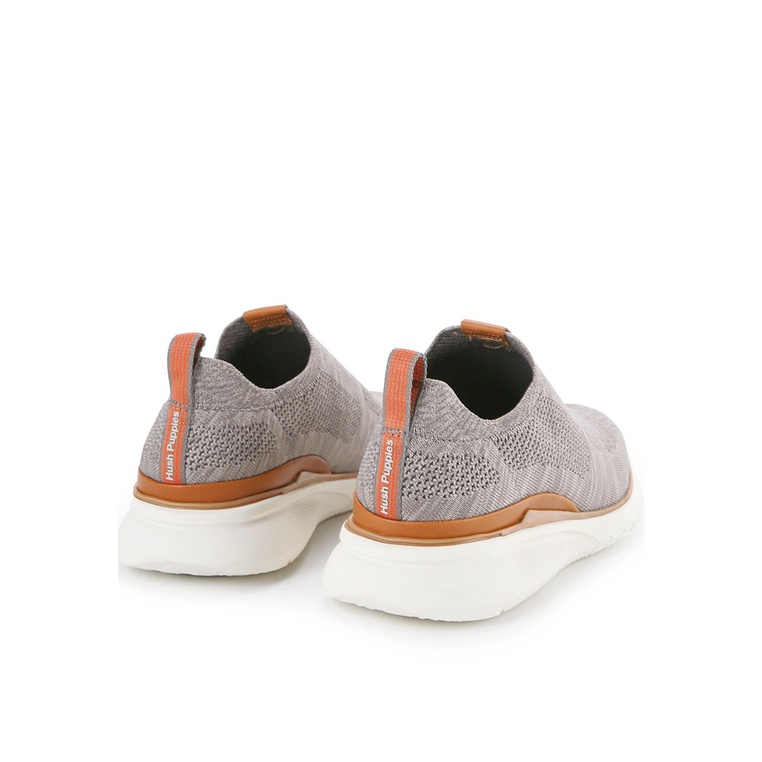 HM012 SEPATU SLIP ON HUSH PUPPIES PRIA ORIGINAL CASUAL KETS BRANDED ABU-ABU GREY