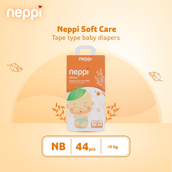 Neppi Soft Care Tape - NB44/Diapers perekat