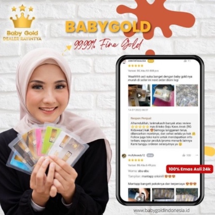 [HADIAH GRATIS] Baby Gold Emas Mini Logam Mulia 0.001gram