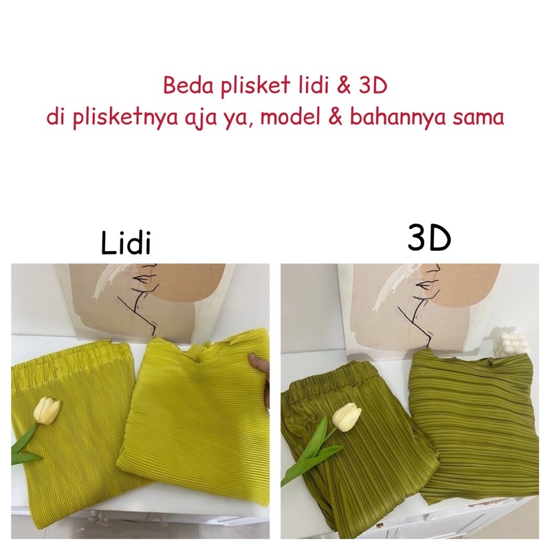 Oneset batwing pleats / Nicky batwing blouse set kulot plisket