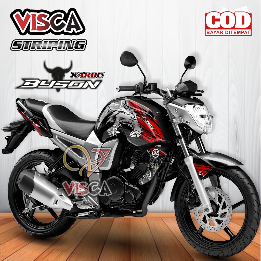 Striping Byson Karbu Variasi - Stiker Sticker Striping Variasi Lis Yamaha Byson Karbu - Striping Hol