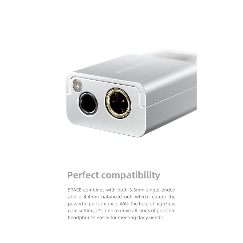 Tanchjim CS43131 Amplifier Headphone DAC Portable Dengan Output USB Tipe C 2 DSD256 32Bit / 768kHz 3.5mm / 4.4mm