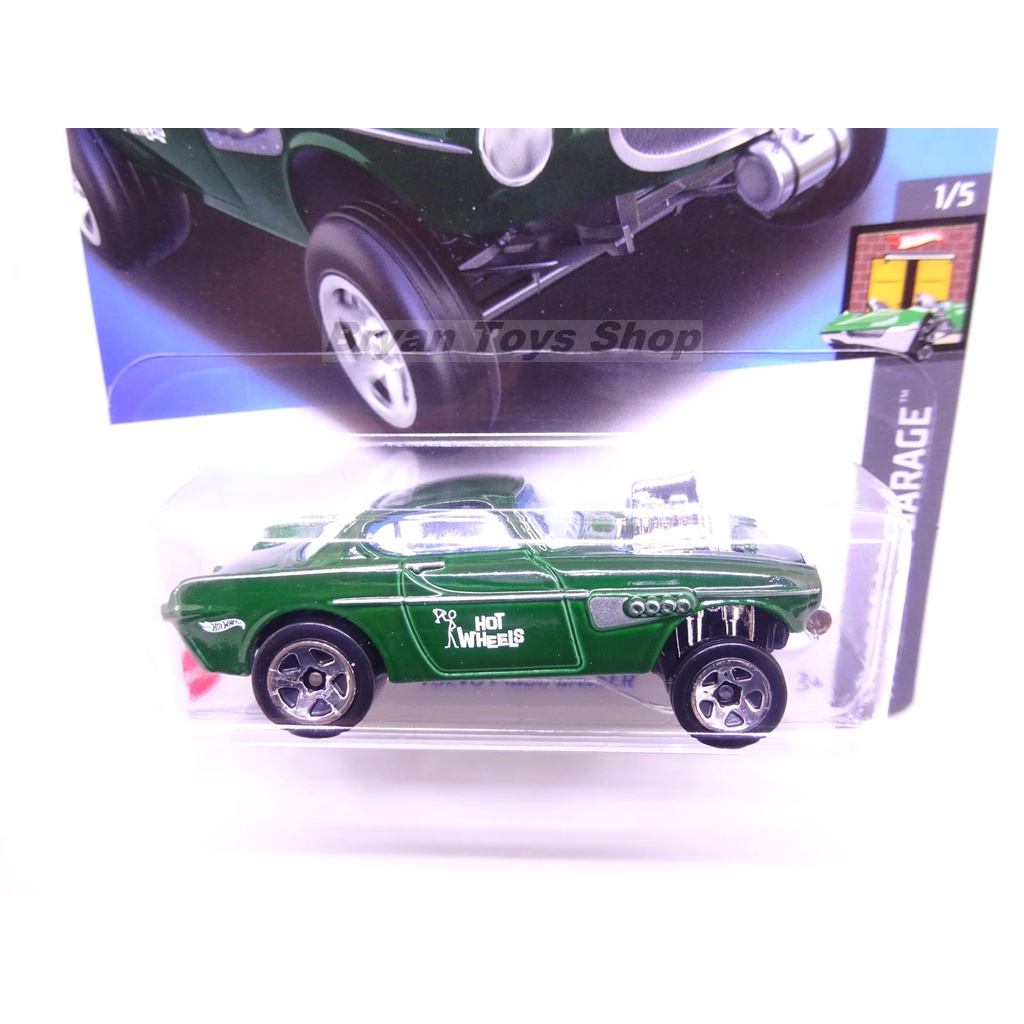 Hot Wheels Volvo P1800 Gasser Hijau