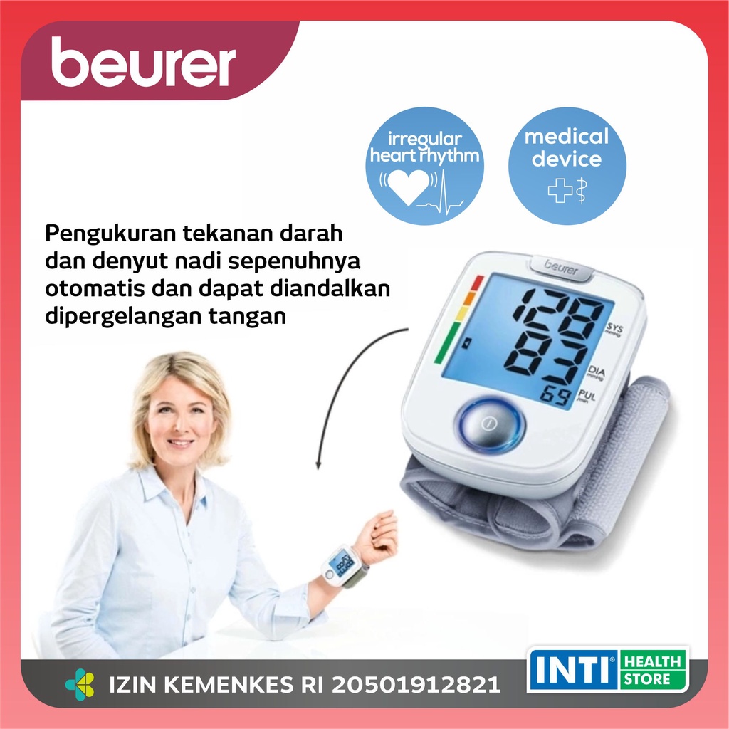 Beurer | Tensimeter Digital BC-44 | Tensi Digital Pergelangan Tangan