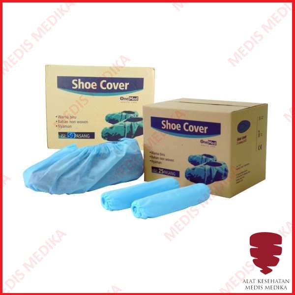 Shoe Cover isi 100 Onemed Alas Sepatu Alas Sandal Kaki Non Woven 50 Pasang