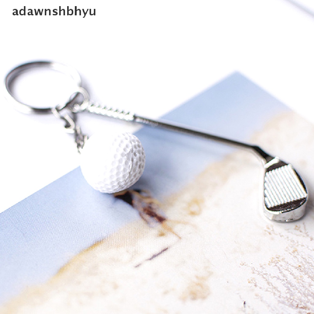 Adawnshbhyu Gantungan Kunci Liontin Bola Golf Ringan Gantungan Kunci Fashion Split Keyring Untuk Pecinta Olahraga ID