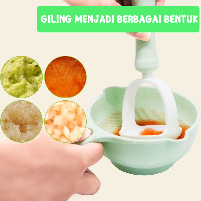 10 IN 1 Baby Food Maker Grinding Bowl Alat Pembuat Makanan Bayi Anak MPASI BPA FREE