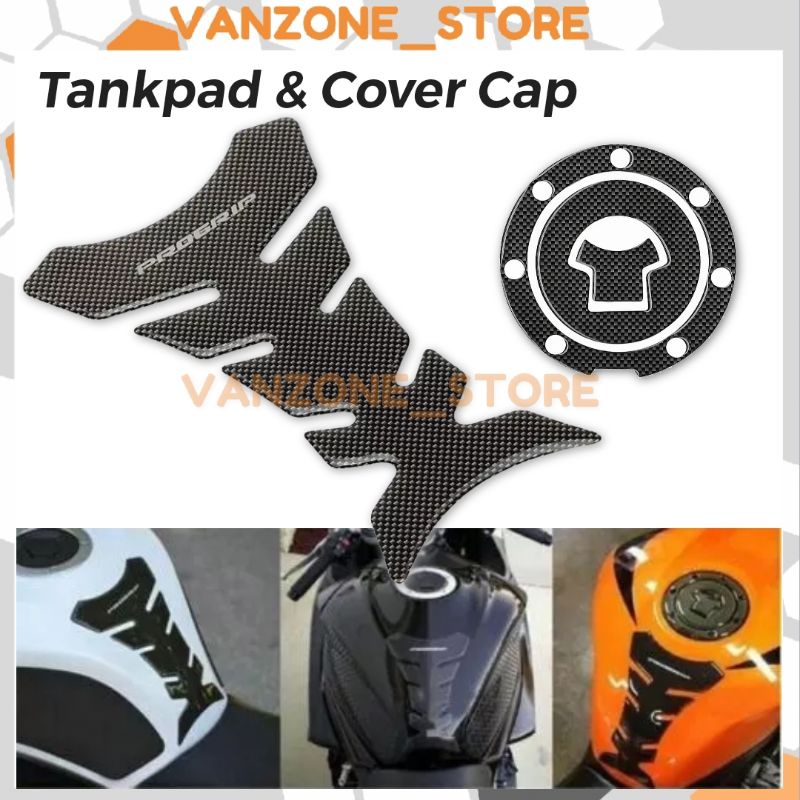 Jual Stiker Pelindung Tangki Motor Tankpad Motif Carbon Fiber Shopee