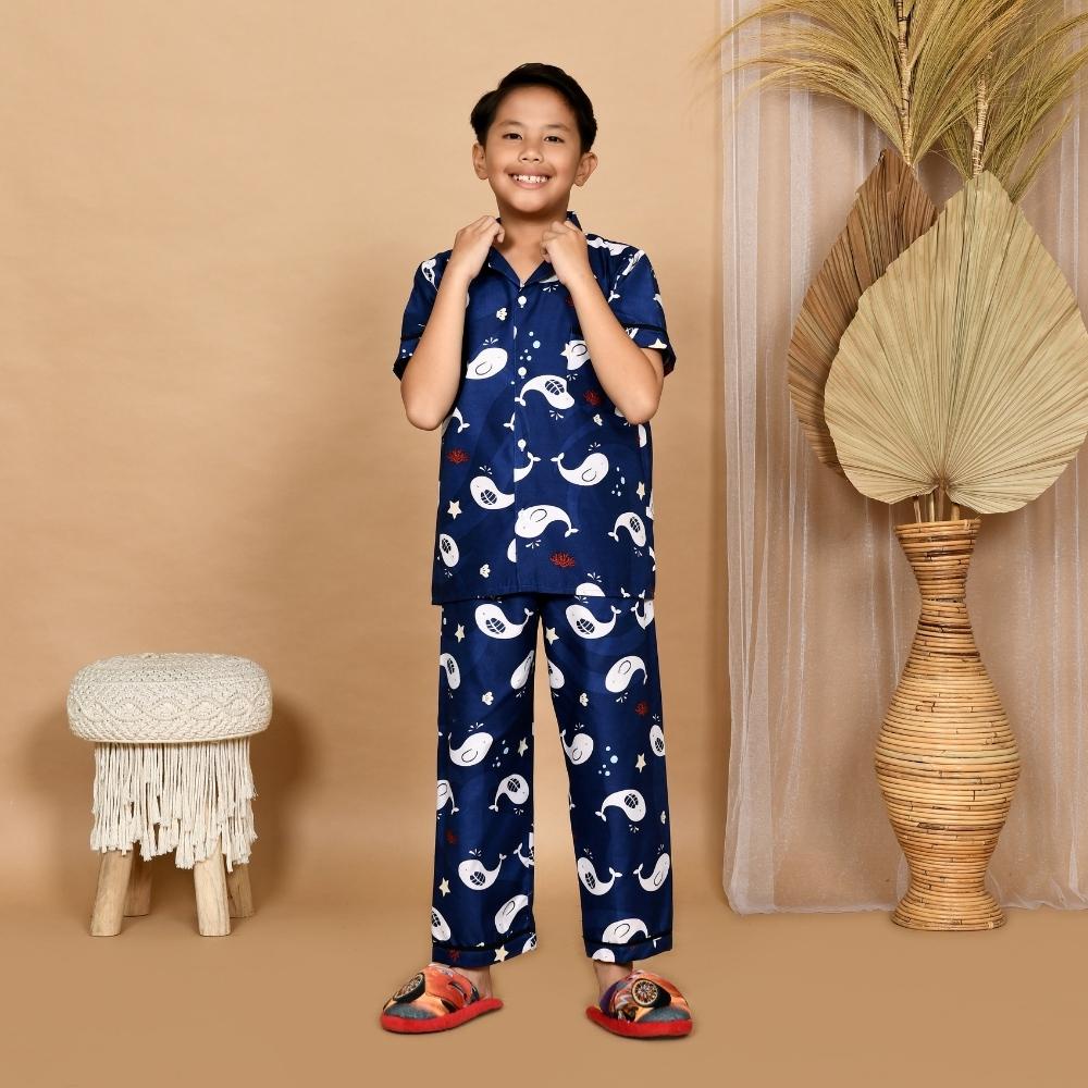 Monalisa Piyama Anak Laki 8 - 10 Tahun ( Junior Size 10 ) Motif Karakter