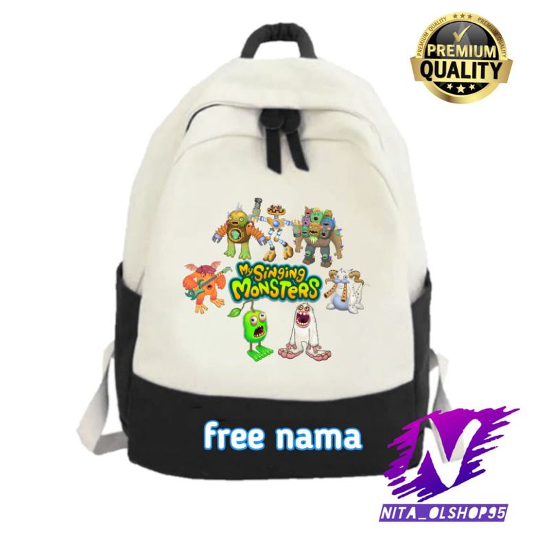 tas ransel anak sekolah SD MY SINGING MONSTERS