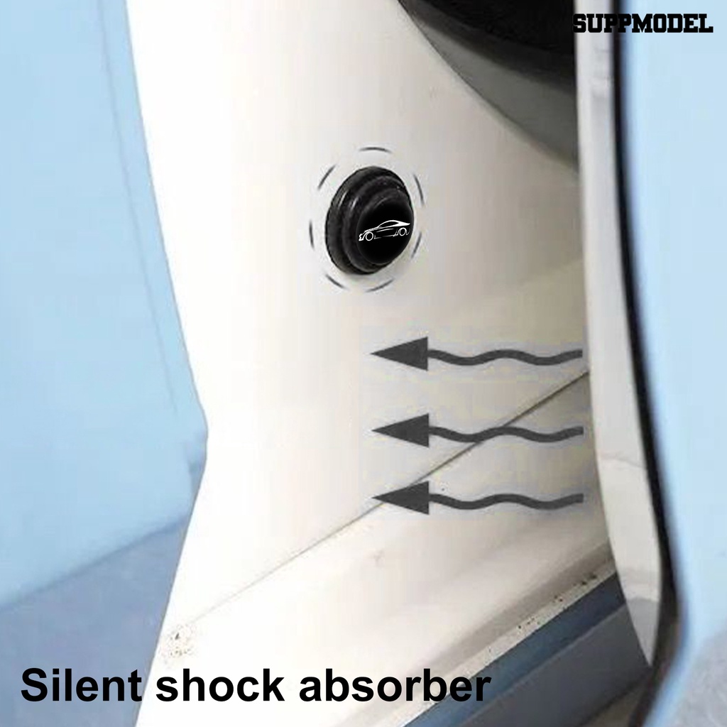 [Dekorasi] 10pcs Peredam Kejut Pintu Mobil Anti-Tabrakan Suara Mini Car Door Silicone Anti-shock Pad Untuk Bagasi