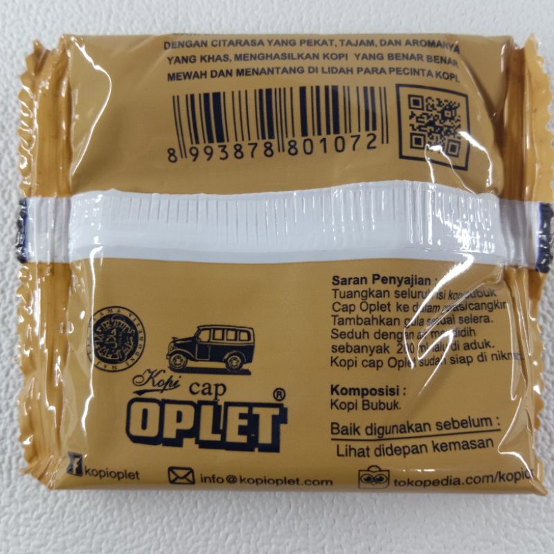 

p4yu Kopi oplet tanpa gula 1 pak isi 30 sachet @8gr