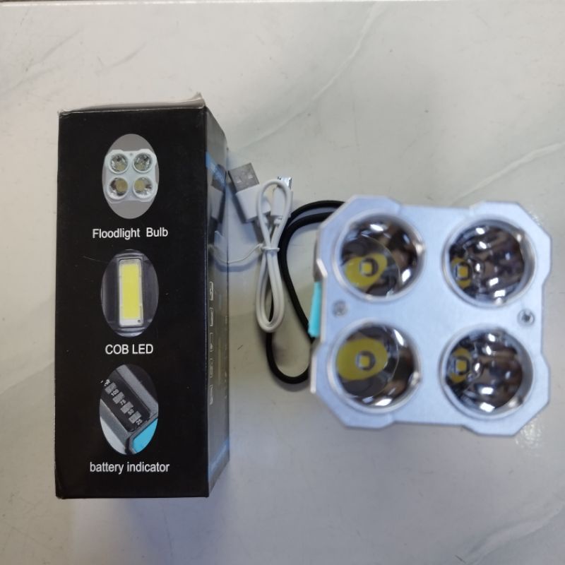 senter 4 mata dan cob led