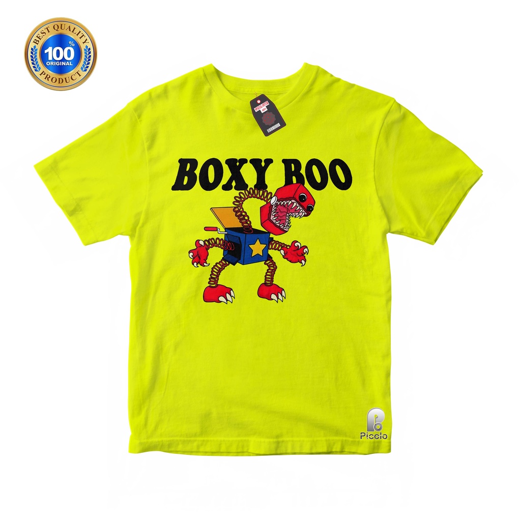 BAJU ANAK KAOS ATASAN ANAK MOTIF BOXY BOO UNISEX Bahan COTTUN (FREE NAMA)