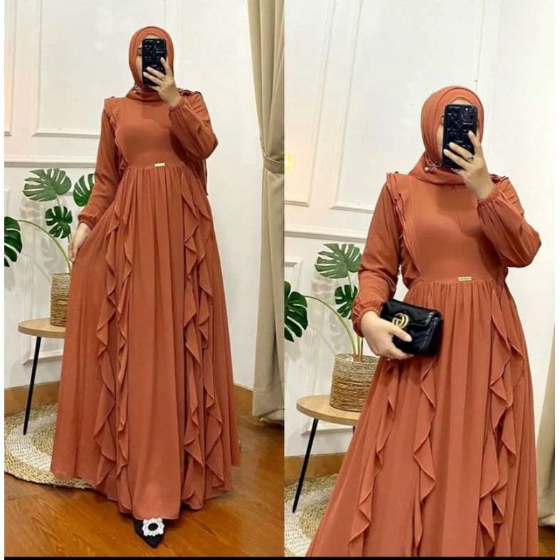 AYEENA DRESS GAMIS BUSUI NYAMAN DAN DINGIN/GAMIS TERBARU/GAMIS JUMBO SIZE