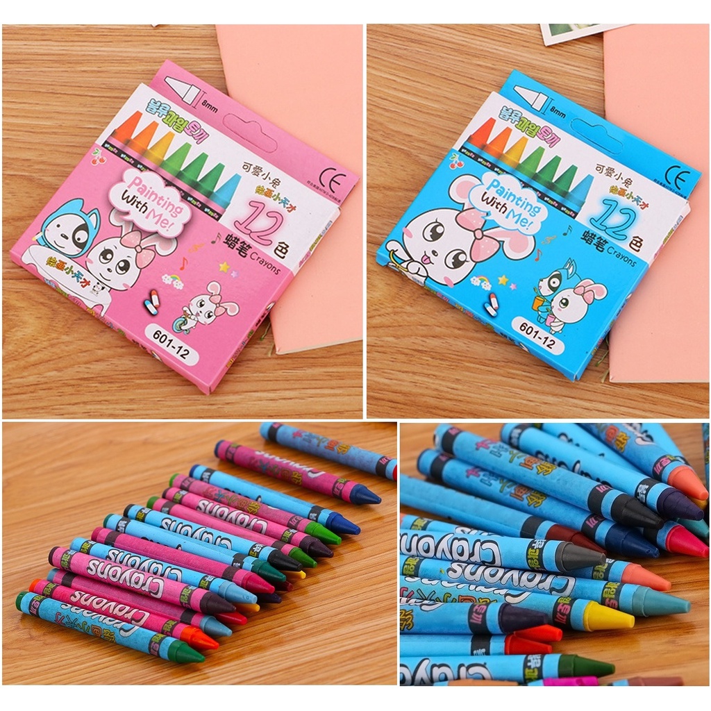Krayon Crayon Pensil 12 Warna Mewarnai OSM-ST0085 ST0517