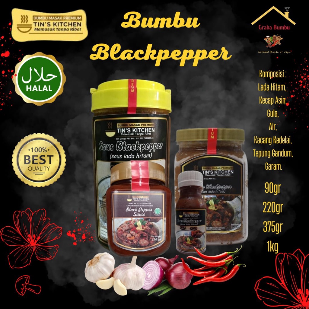 

Bumbu Blackpepper / BPP Sauce Instan Tins Kitchen
