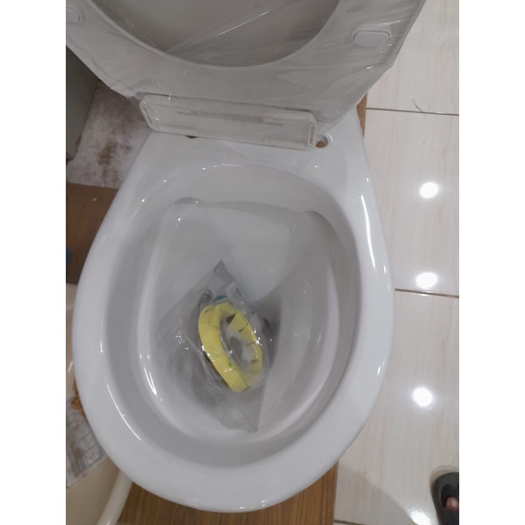 KLOSET TOILET DUDUK VOLK 662R SIPHONIC WHITE COMPLETE SET