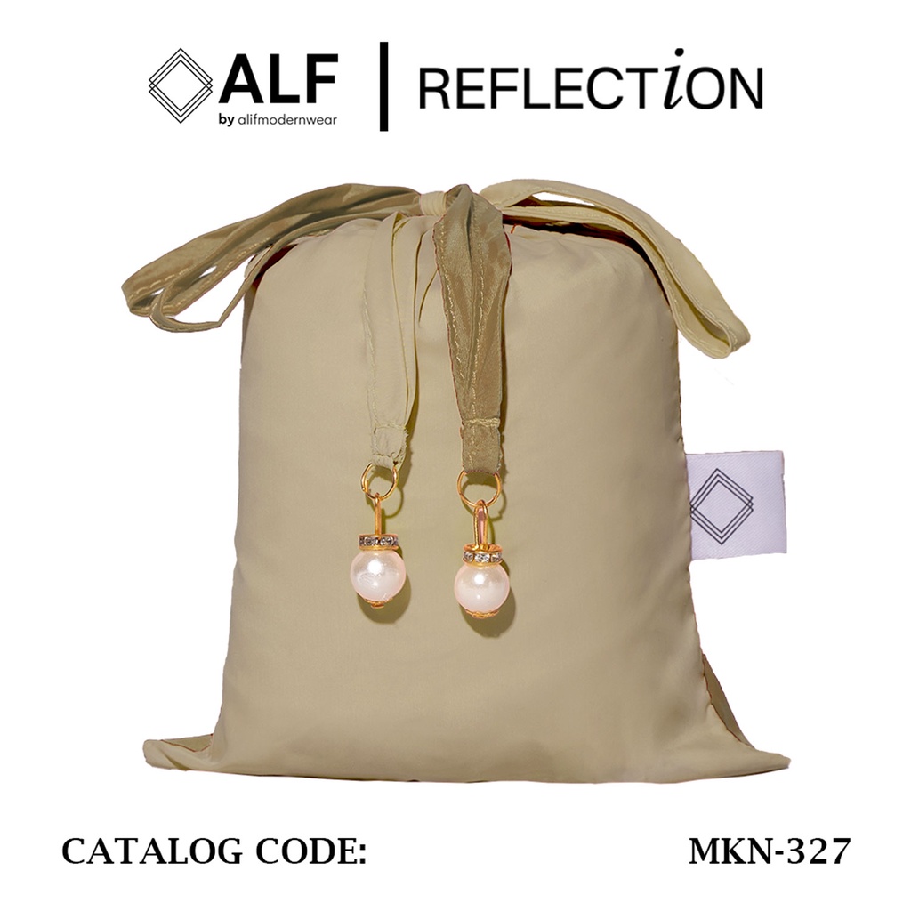 ALIF MUKENA MINI TWO TONE PARASUT PREMIUM KOREA TRAVEL - WALNUT ( MKN-327 )