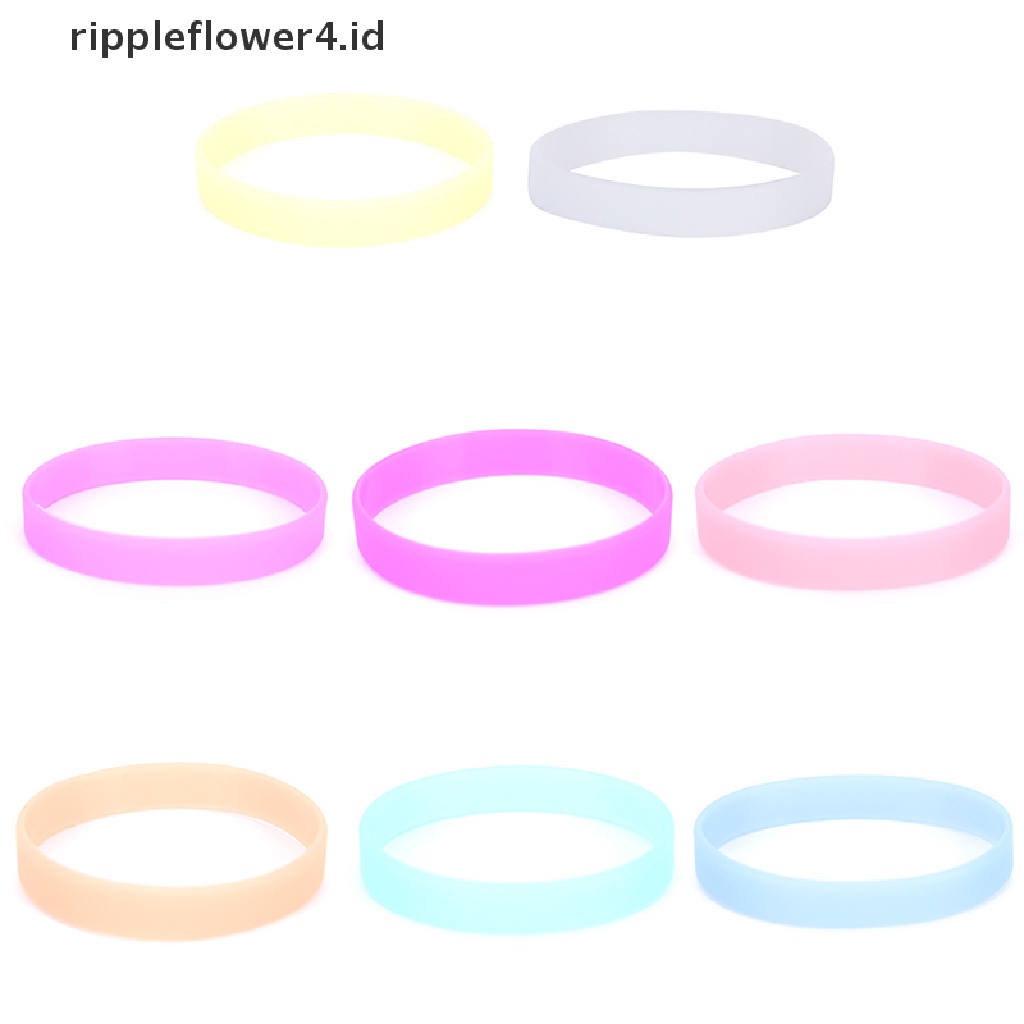 {rippleflower4.id} Gelang Tangan Karet Silikon Glow In The Dark Noctilucous~