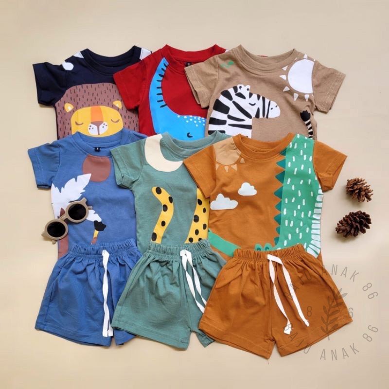 Baju Anak Setelan Pendek Animal - 022.4762