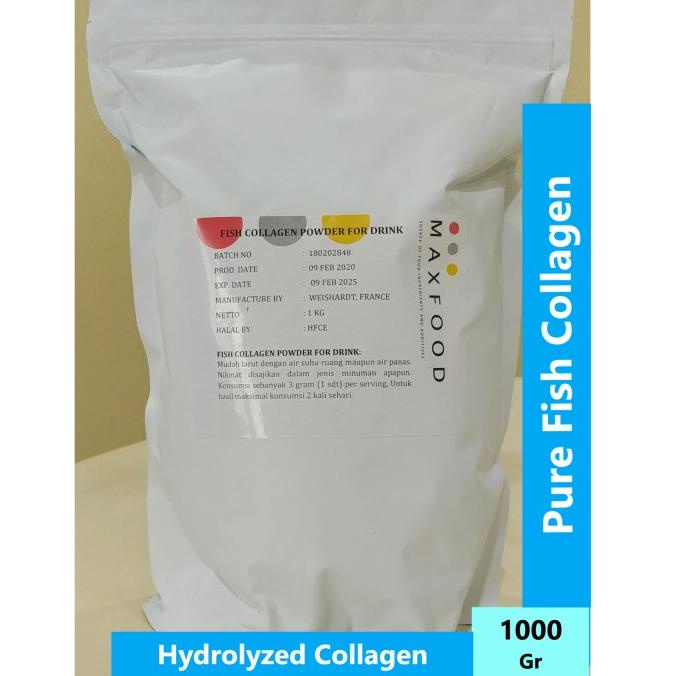 1Kg - Pure Fish Collagen Peptides/BUBUK KOLAGEN IKAN/FISH COLLAGEN