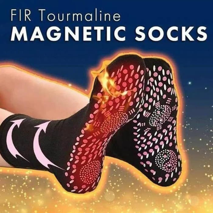 Kaus Kaki Terapi Dengan Pemanas Magnetik Turmalin Kaus Kaki Magnetik