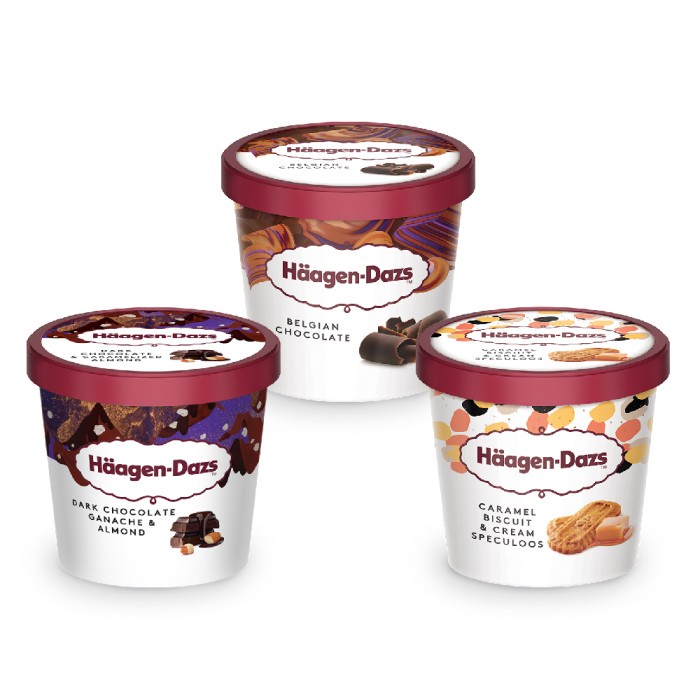 

Haagen-Dazs Ice Cream Mini Cup 100ml (per pcs) - Belgian Choc