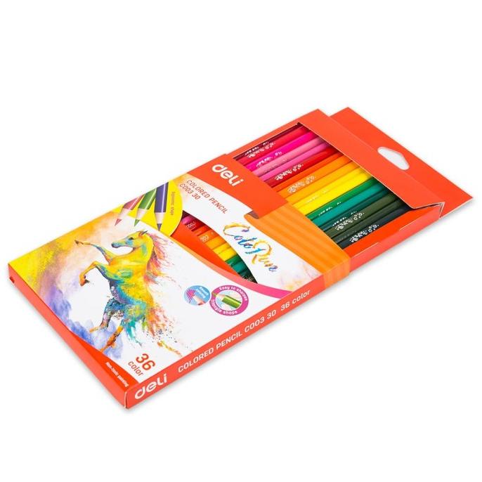 

DELI Colored Pencil 36C [EC00330] - Pensil warna anak-anak