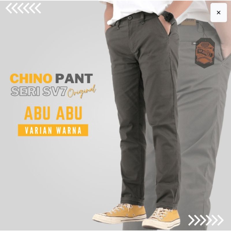 Celana Chinos Pria / Bahan Stretch / Melar / DICKIES / HURLEY Full Acc / Slimfit