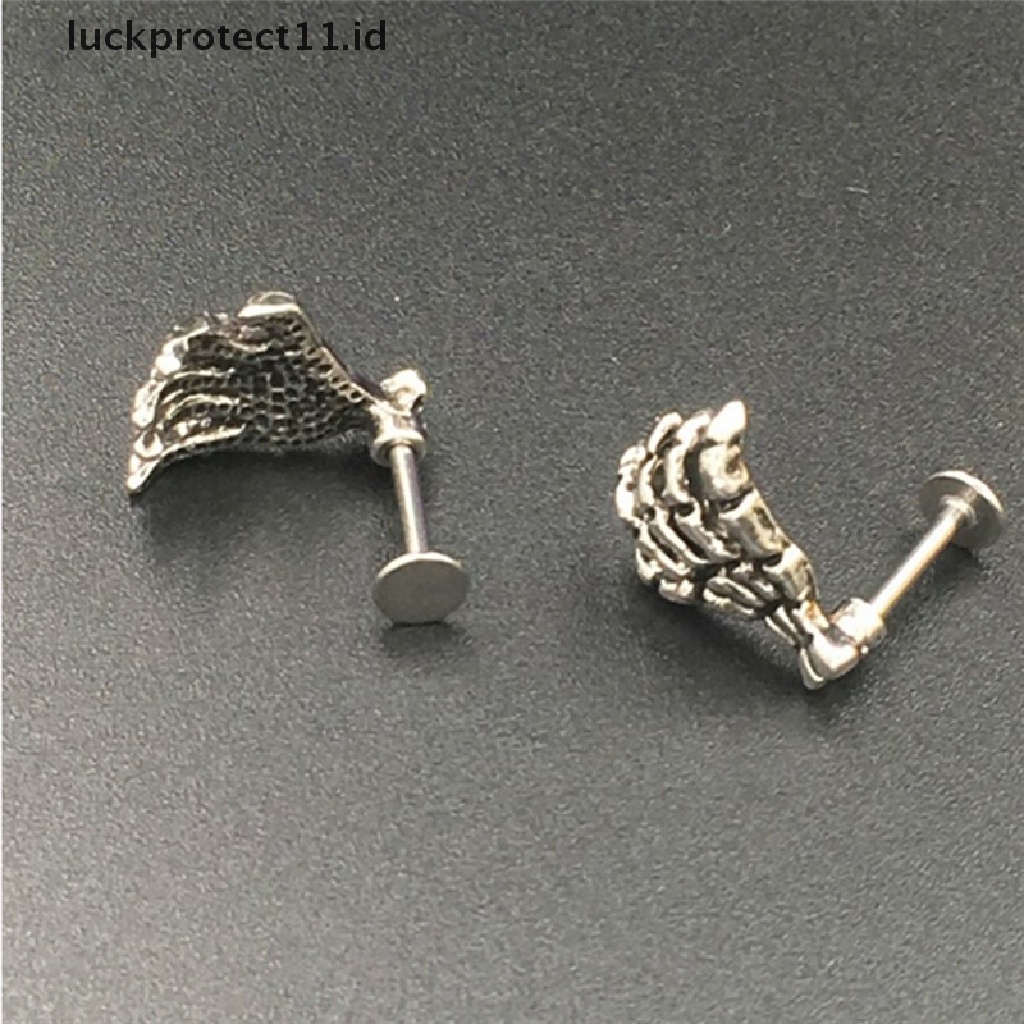 /Fashion Hot// Fashion// Wanita Tengkorak Tangan Bibir Perhiasan Punk Tengkorak Bibir Labret Hot.