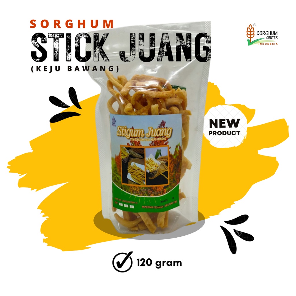 

Stik Sorgum Juang (Keju Bawang) (120 gram)