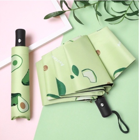 [ ABJ ] Payung Lipat Motif Buah Semangka Lemon Alpukat Jeruk BuahPeach Anti Sinar UV Protection