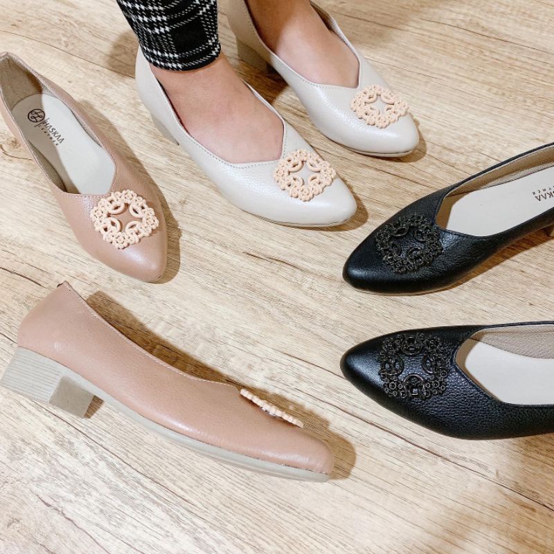 sepatu kulit wanita - kulit garut asli