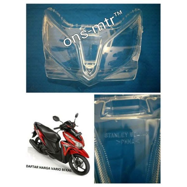 kaca mika lampu depan Honda Vario techno 125 original Stanley