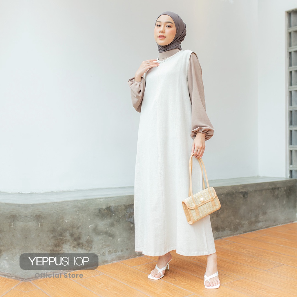 Yumna Sleeveles Dress | Basic Dress Casual [YEPPUOUTFIT]