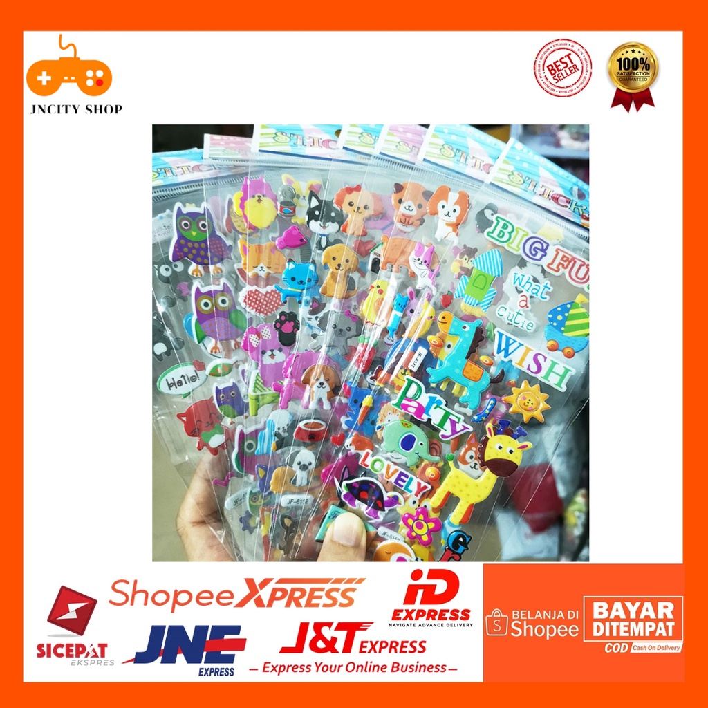 

3D Sticker Sheets Children Toy - Mix Color Stiker