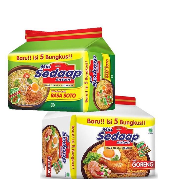 

[KODE PRODUK FYIZ05441] Mie Sedaap Soto 5 x 75 gr + Mie Sedaap Goreng 5 x 90 gr