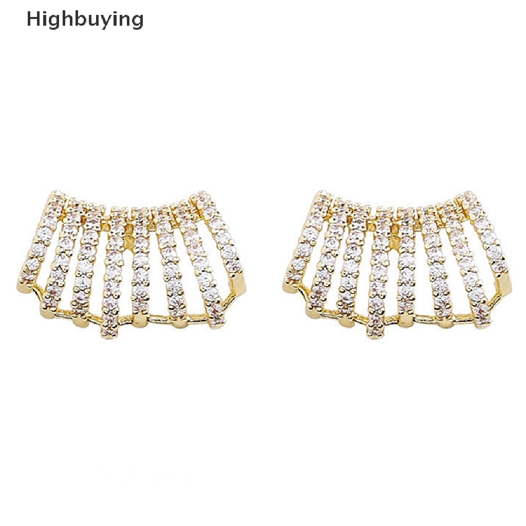 Hbid 1pasang Anting Tusuk Zirkon Hias Kristal Untuk Fashion Korea Wanita Earrings Pesta Perhiasan Hadiah Glory