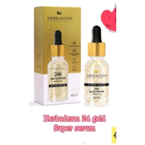 HERBADERM 24K GOLD&PEPTIDE SUPER SERUM TURKI 30ML ORIGINAL