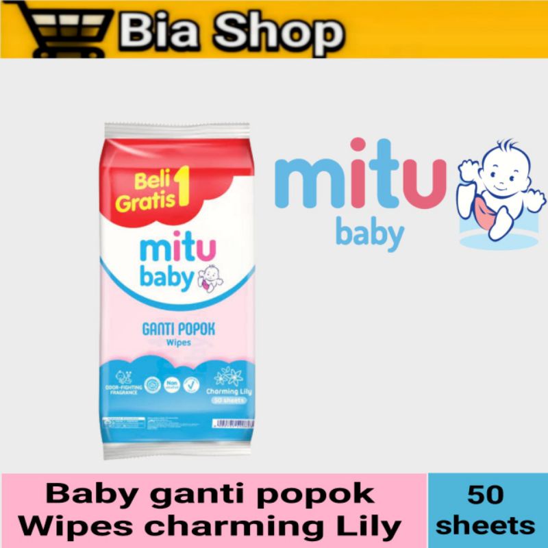 Tissue Basah Mitu baby Buy 1 get 1