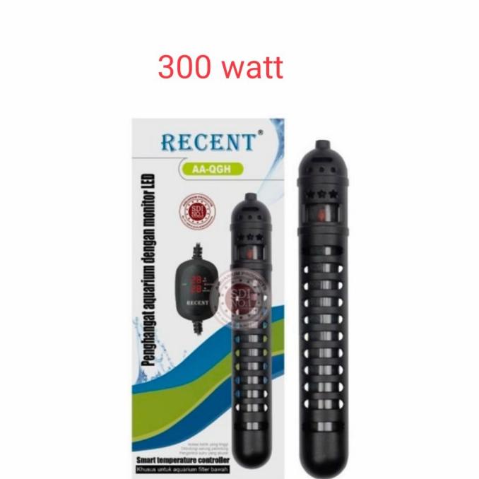 aquarium kolam ikan SMART heater RECENT QGH auto 300 watt