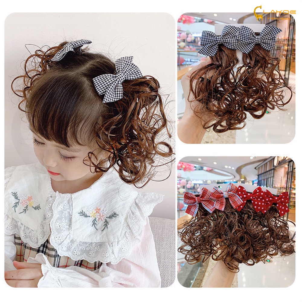 2PCS hair clip anak jepit rambut palsu anak perempuan