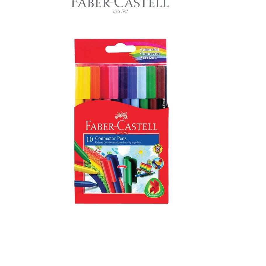 

Pasti Ada Faber-Castell Pensil Warna set 12 & Connector Pen 10 Free Buku Mewarnai JU7++