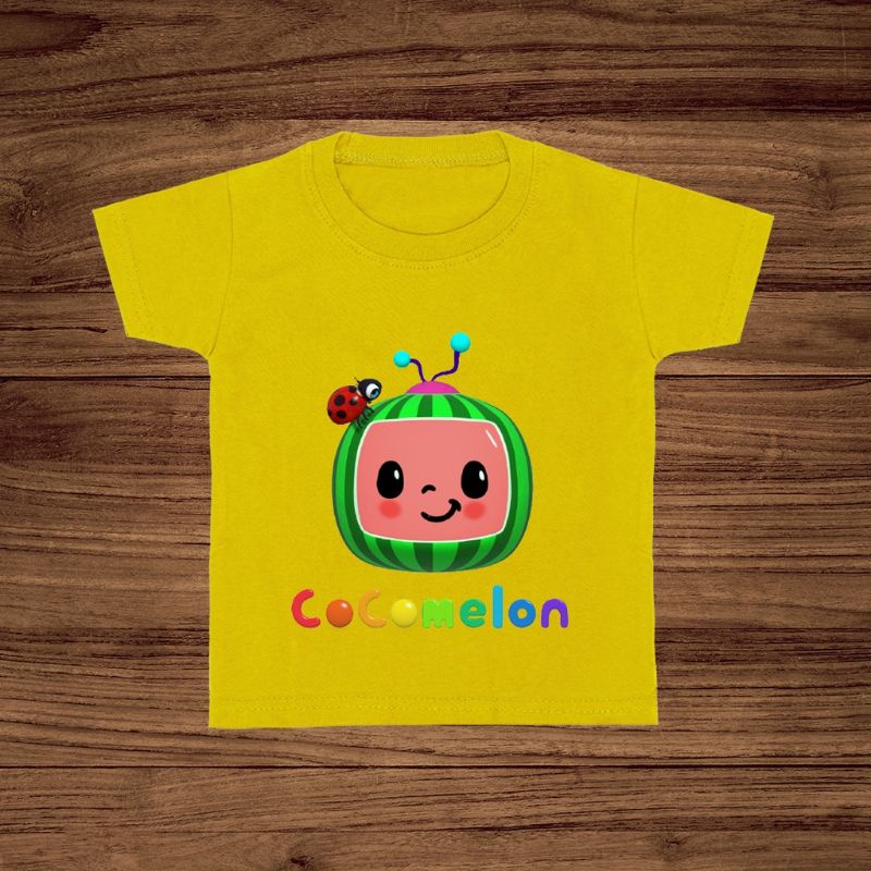 Baju Kaos anak 1-12tahun motif kartun cowok cewek