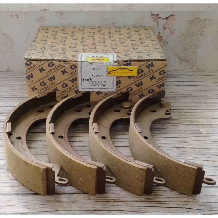 BRAKE SHOE KAMPAS REM BELAKANG KUDA BENSIN DIESEL KGW K-666