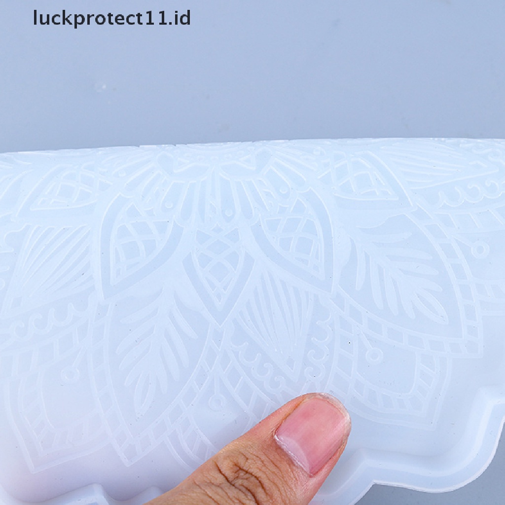 /Fashion Hot//// Mandala Tray Cetakan Untuk Resin Shiny Coaster Silicone Mold Untuk Epoxy Resin.