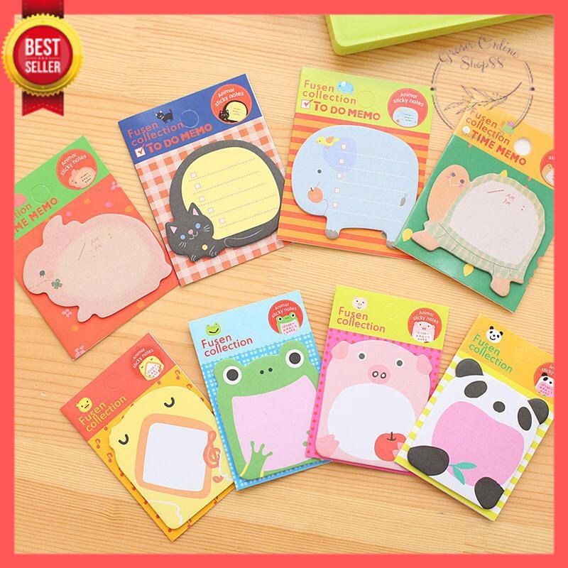 GOS - I103 - Sticky Note Karakter Animal - Sticky Note Mini - Sticky Note Memo Pad