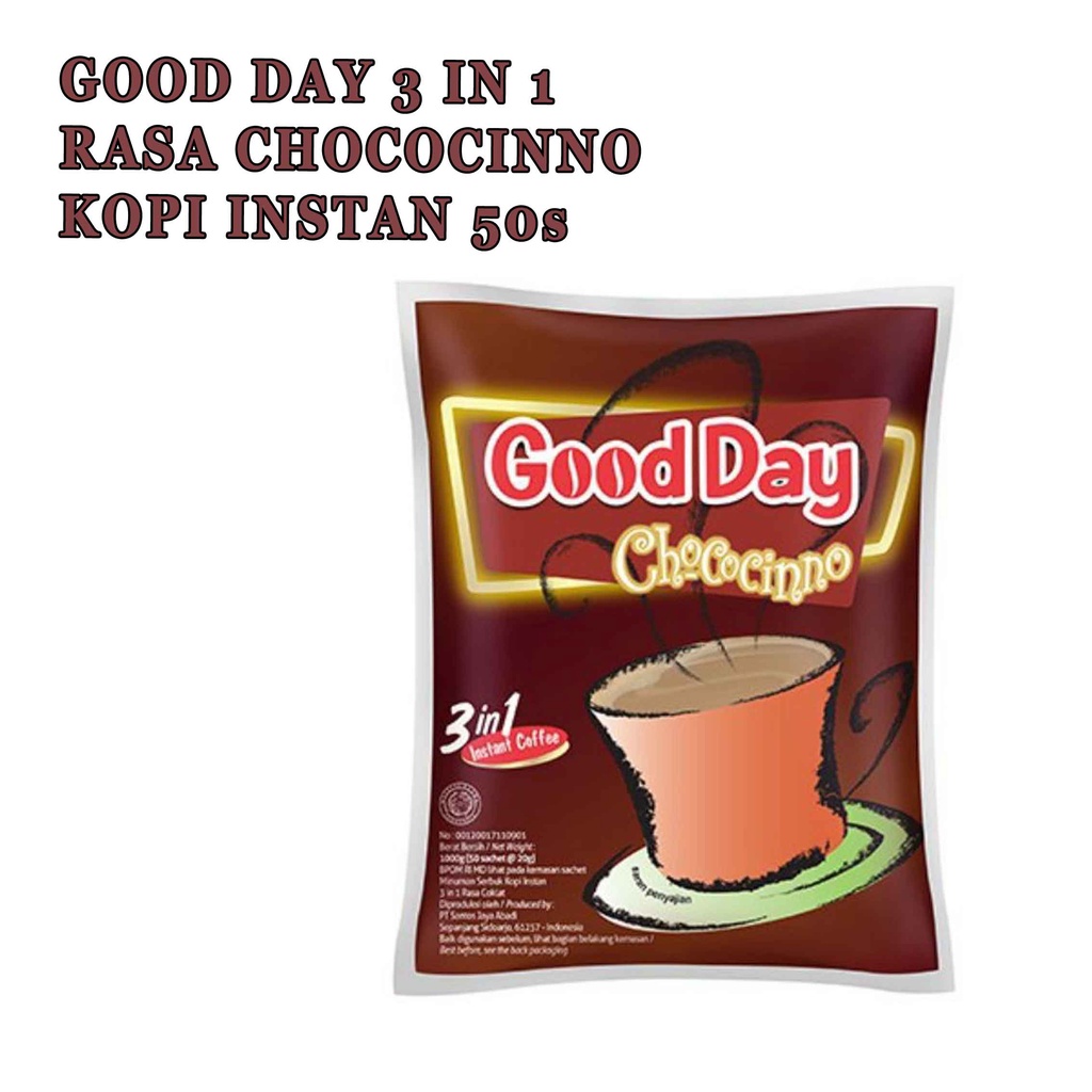 Serbuk Kopi Instan * Good Day 3in1 * Instant Coffee * 50s X 20g